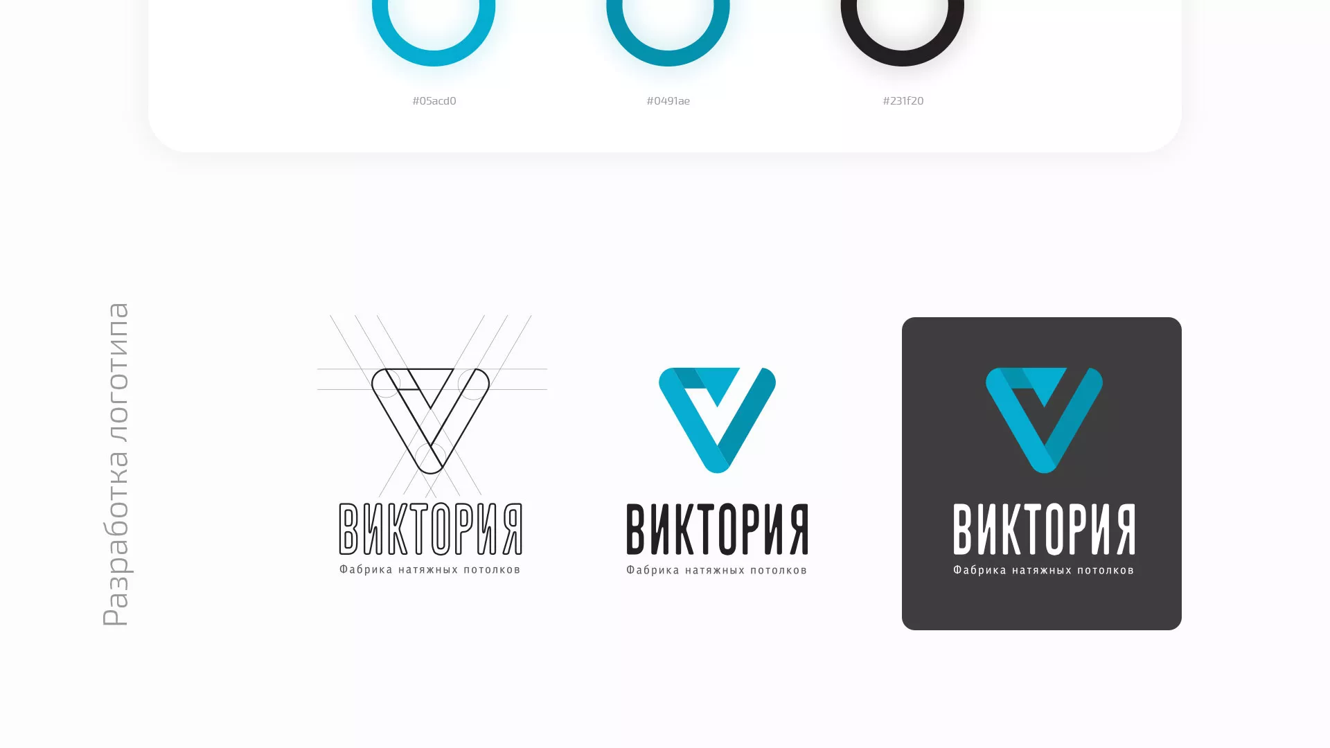 Разработка фирменного стиля компании по продаже и установке натяжных потолков в Кемерово