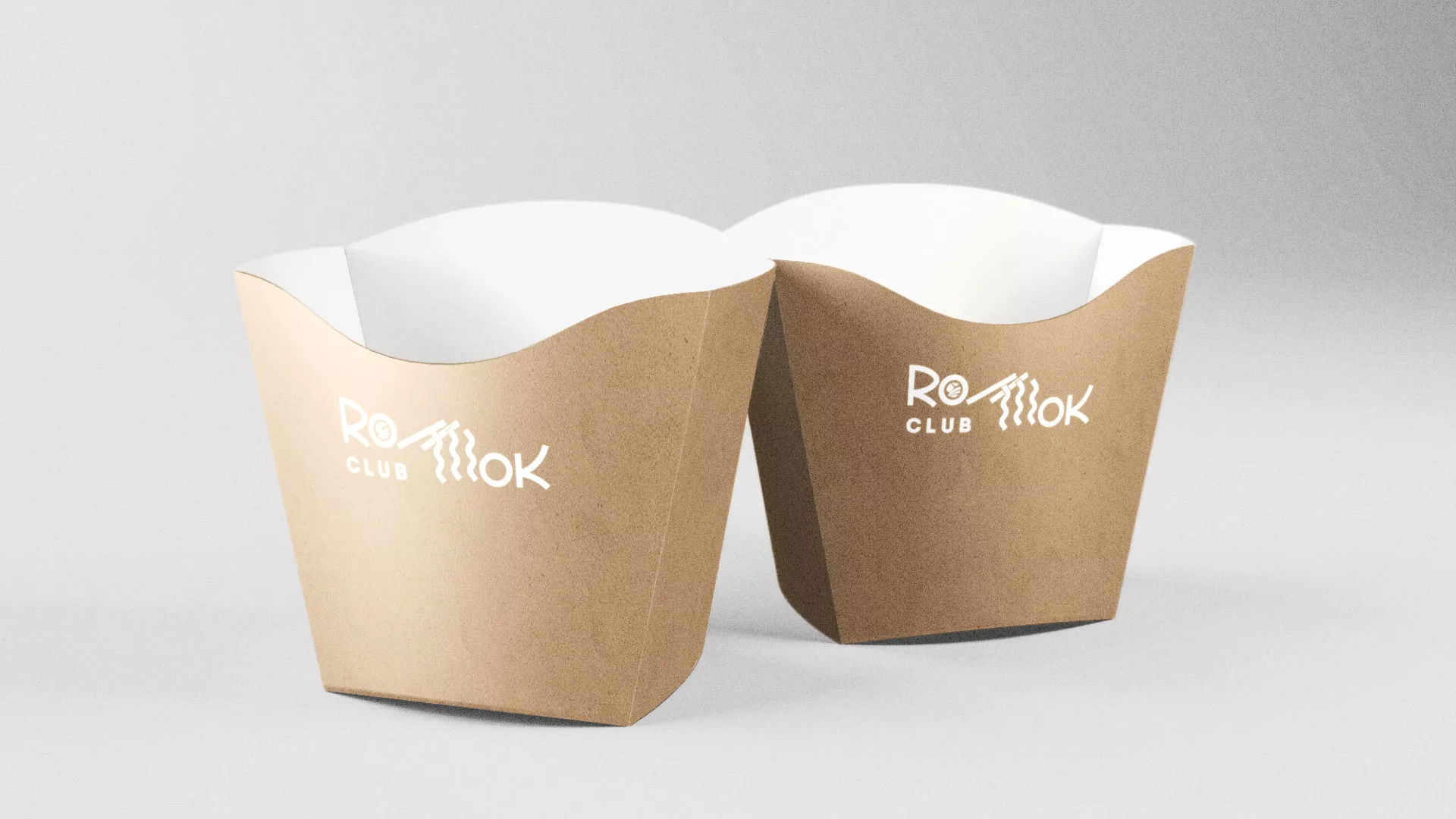 Создание логотипа суши-бара «Roll Wok Club» в Кемерово