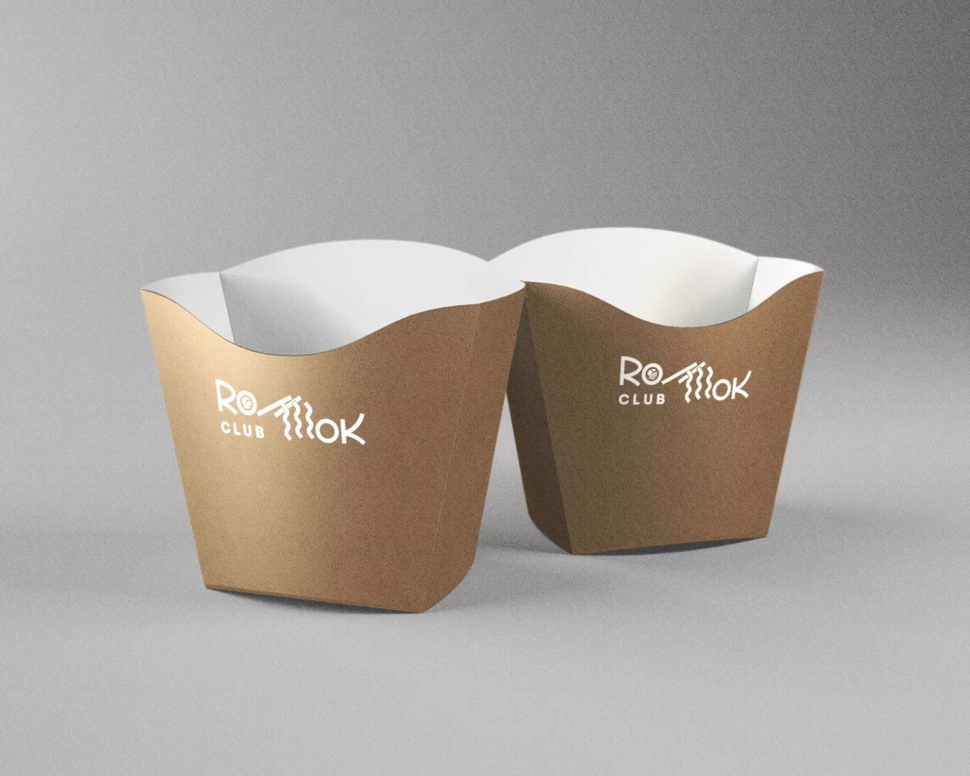 Создание дизайна упаковки суши-бара «Roll Wok Club» в Кемерово